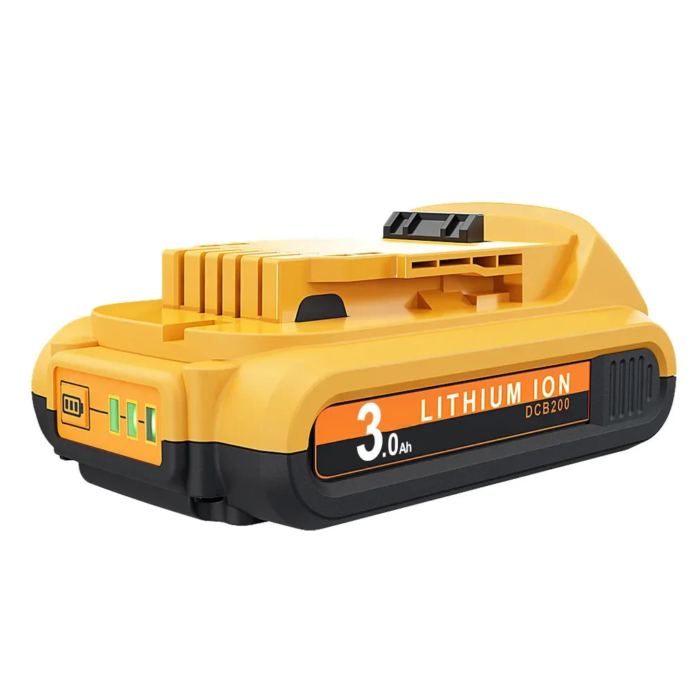 PowerCore 20V 3.0Ah/6.0Ah/9.0Ah Battery + Charger Compatible with Dewalt DCB200 Series | Battery | Replacement Battery Compatible with Dewalt DCB206 DCB207 DCB204 DCB203
