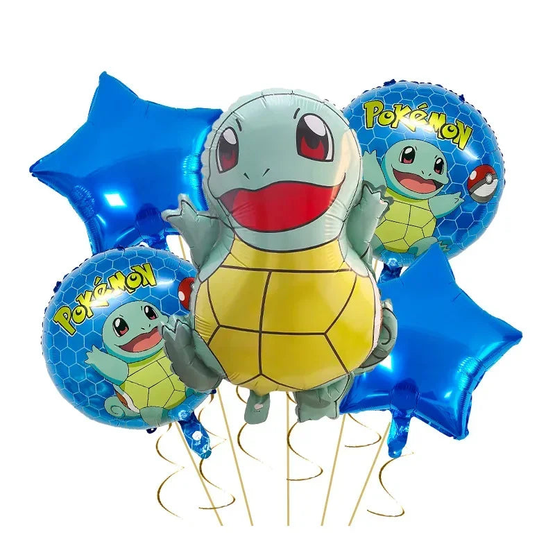 Pikachu and Charmander Aluminium Balloons – Party Decoration for Pokémon Fans