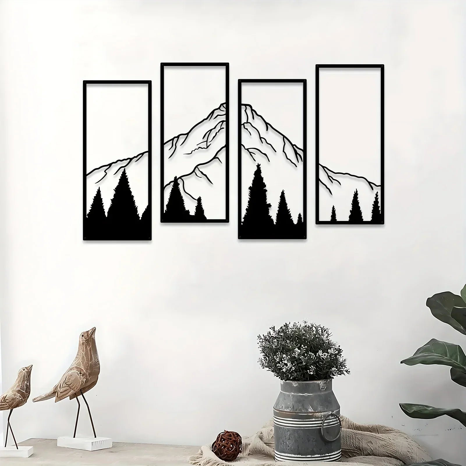 Majestic Mountains Wall Art – Four-Piece Art Set