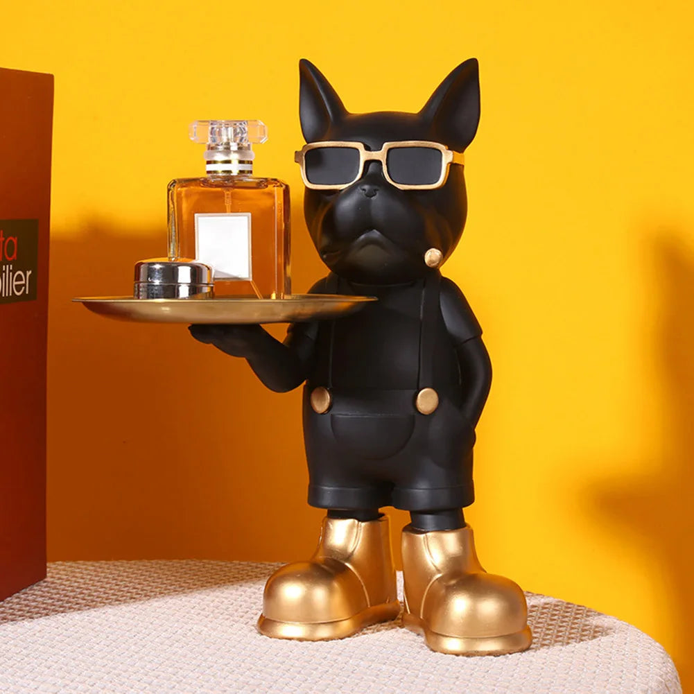 Chic Dog Figurine - Playful & Stylish Decor