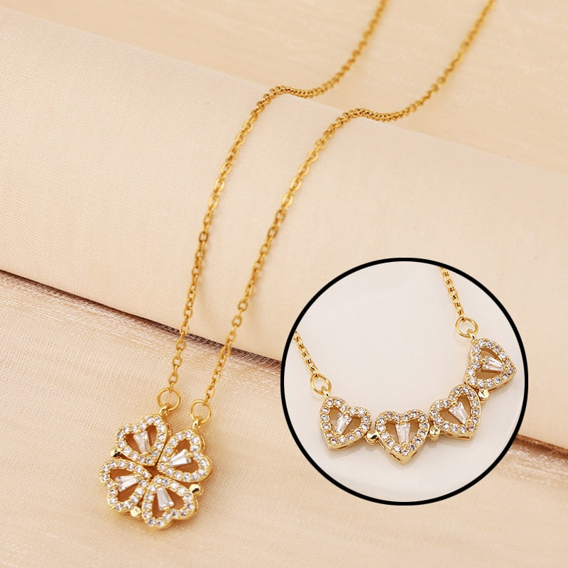 RadiantBond Eternal Necklace | Luxurious adjustable necklace symbolizing love and prosperity