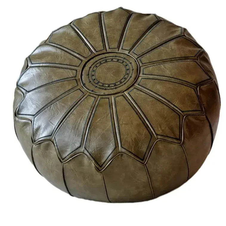 Luxury Leather Pouffe – Comfort and Design