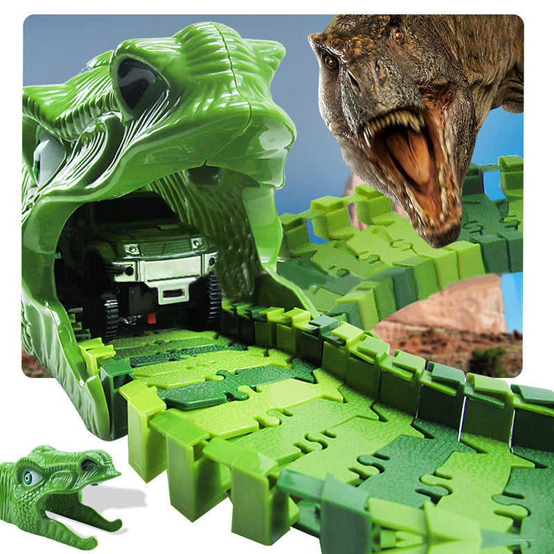 DinoTrack - Dinosaur Toy Set - 360-Degree Track