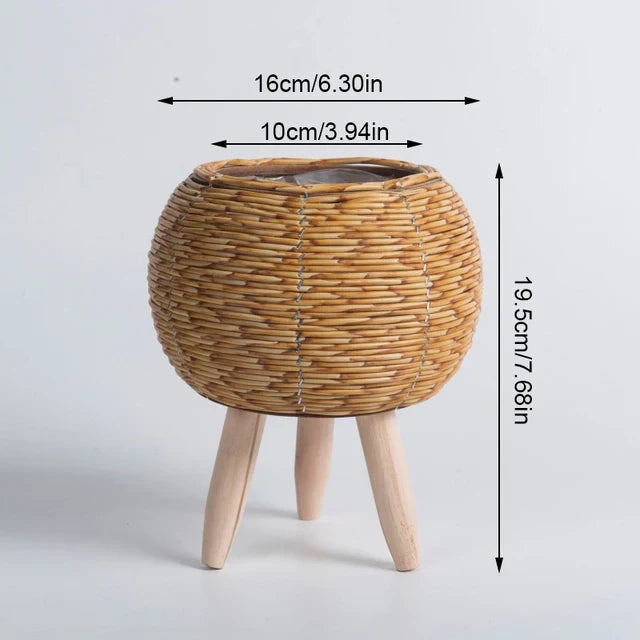 AristoBloom Raised Plant Pot | Premium Minimalist Scandinavian Planter for Compact Spaces