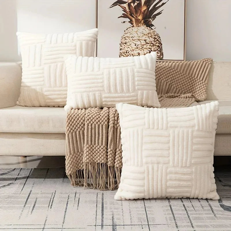 Faux Fur Plush Cushion Covers