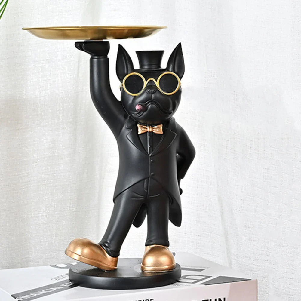 Chic Dog Figurine - Playful & Stylish Decor