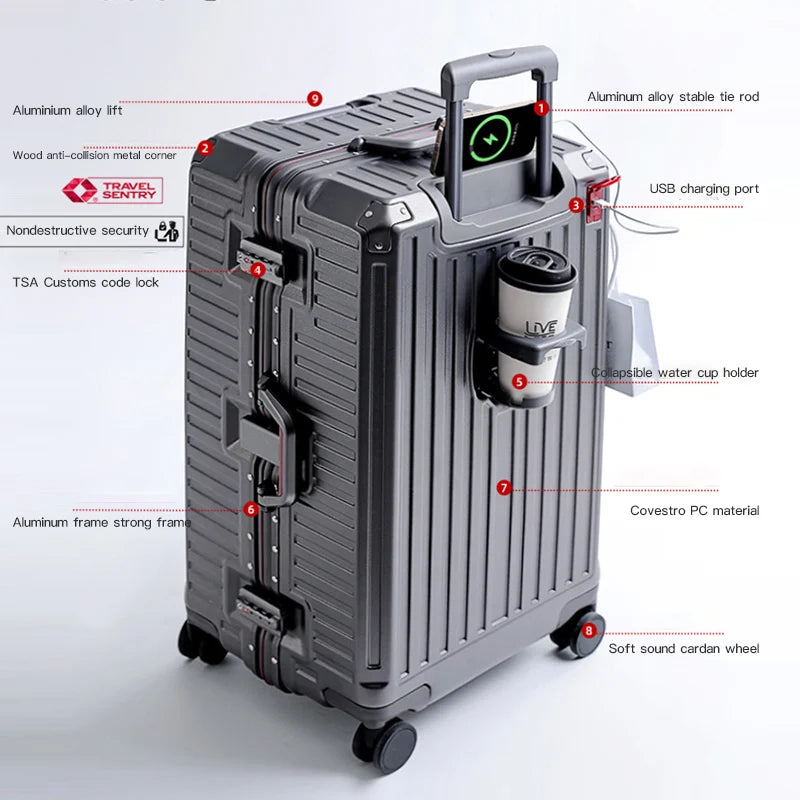 Wider Grip Hard Shell Suitcase – Lisbon