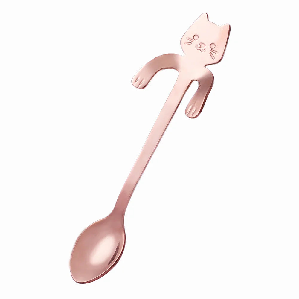Mini Cat Spoon in Stainless Steel - Whiskra