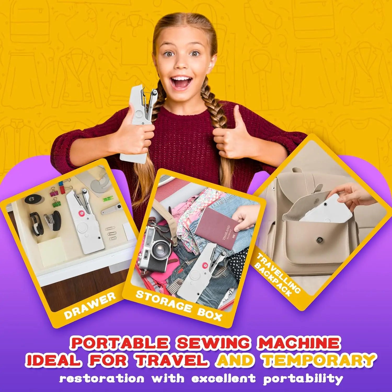 Mini Electric Sewing Machine - StitchMatic