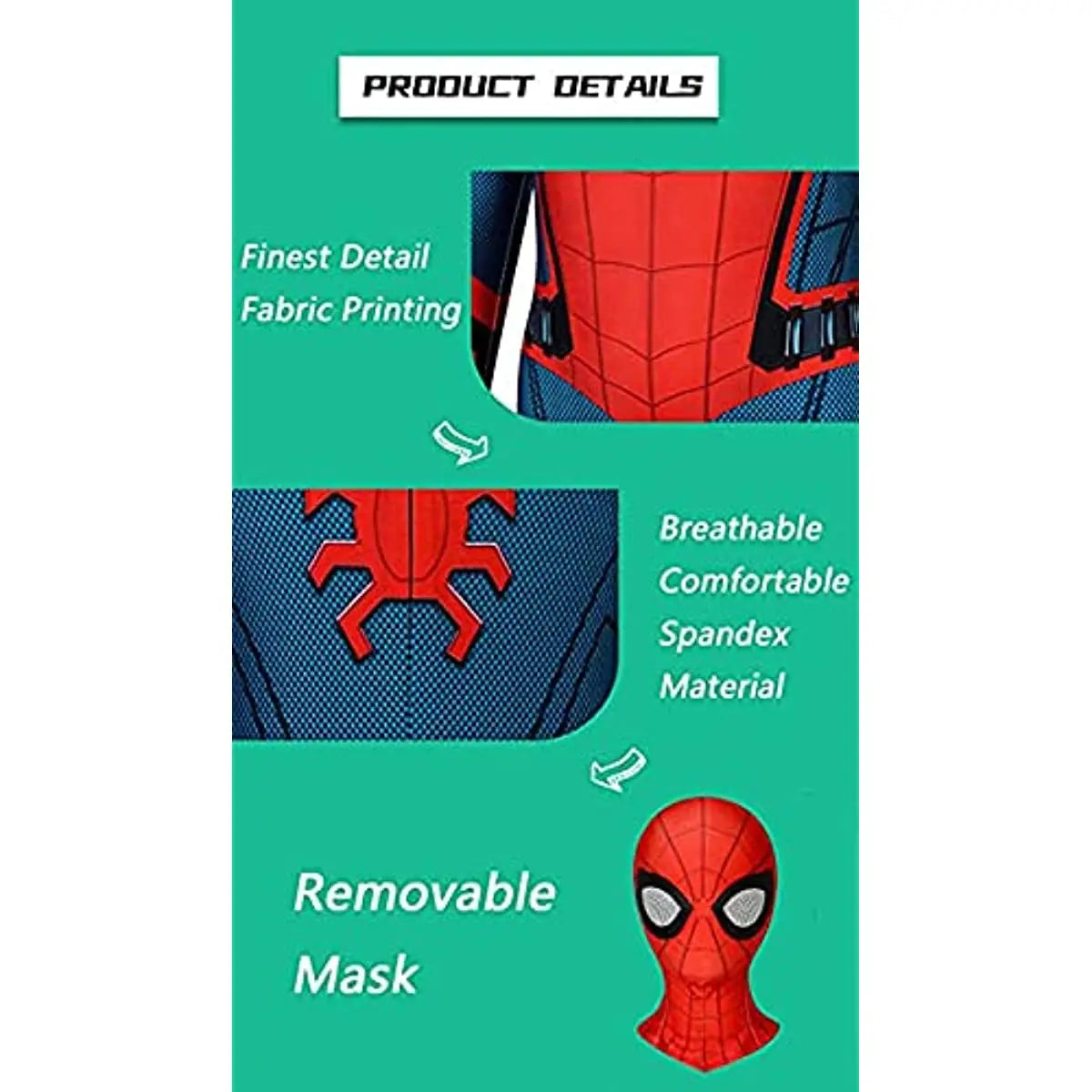 Spider-Man Costume - Superhero Fancy Dress for Children