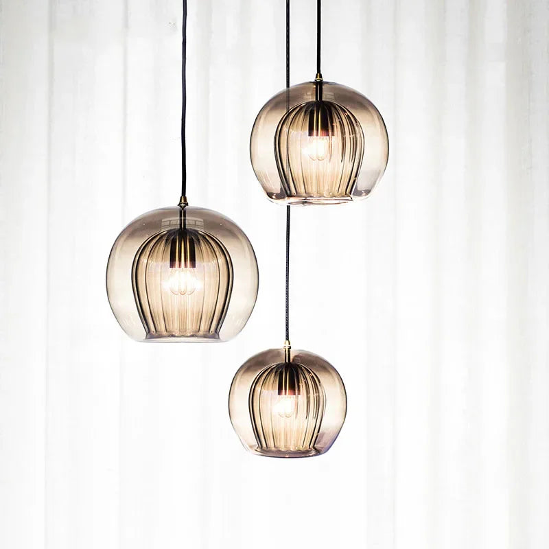 Modern Aluminium Glass Pendant Light – LumaLite