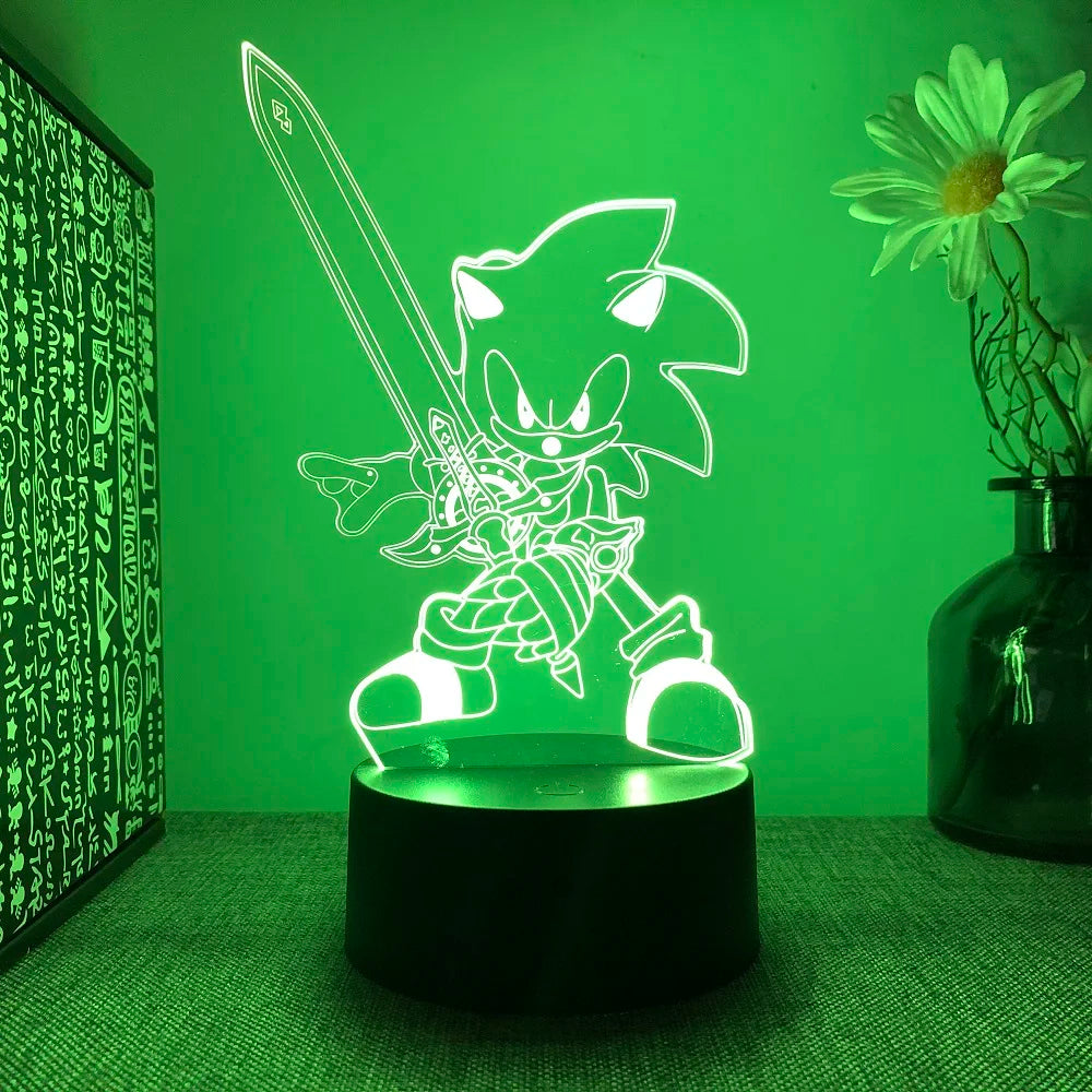 Sonic LED Lamp - Playful Lighting for Gamers