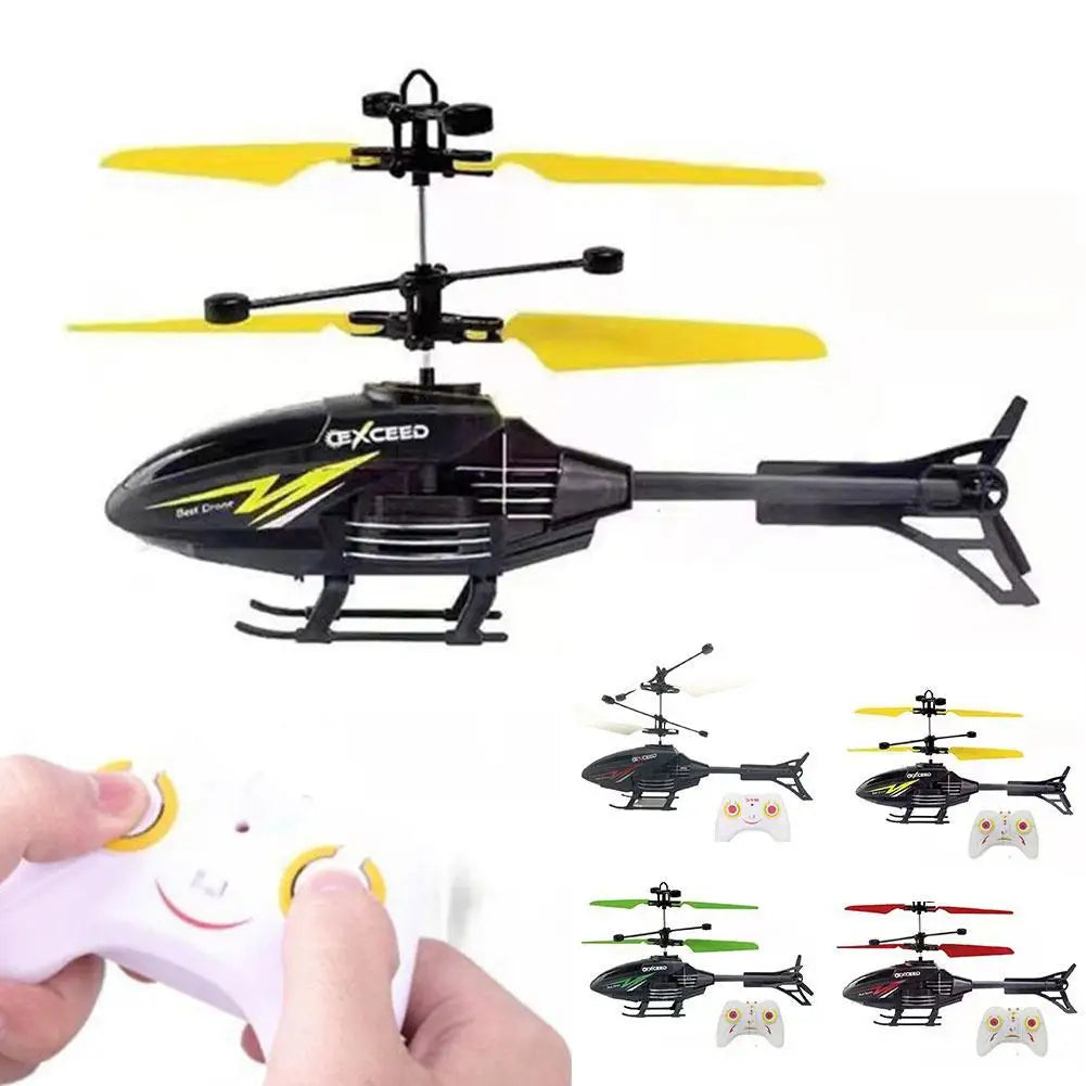 2-Channel RC Helicopter – Controllable Toy for Children with Rechargeable Function