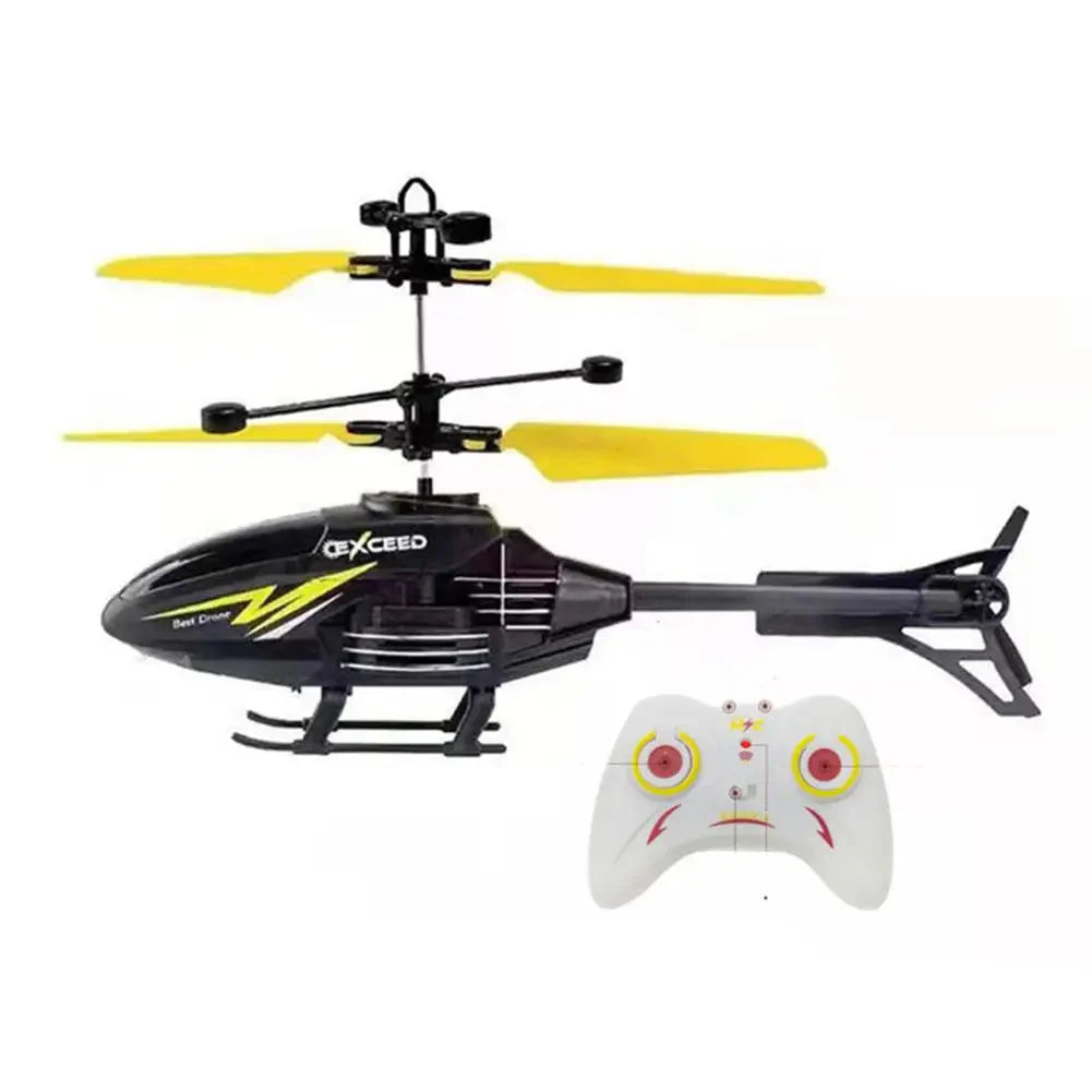 2-Channel RC Helicopter – Controllable Toy for Children with Rechargeable Function