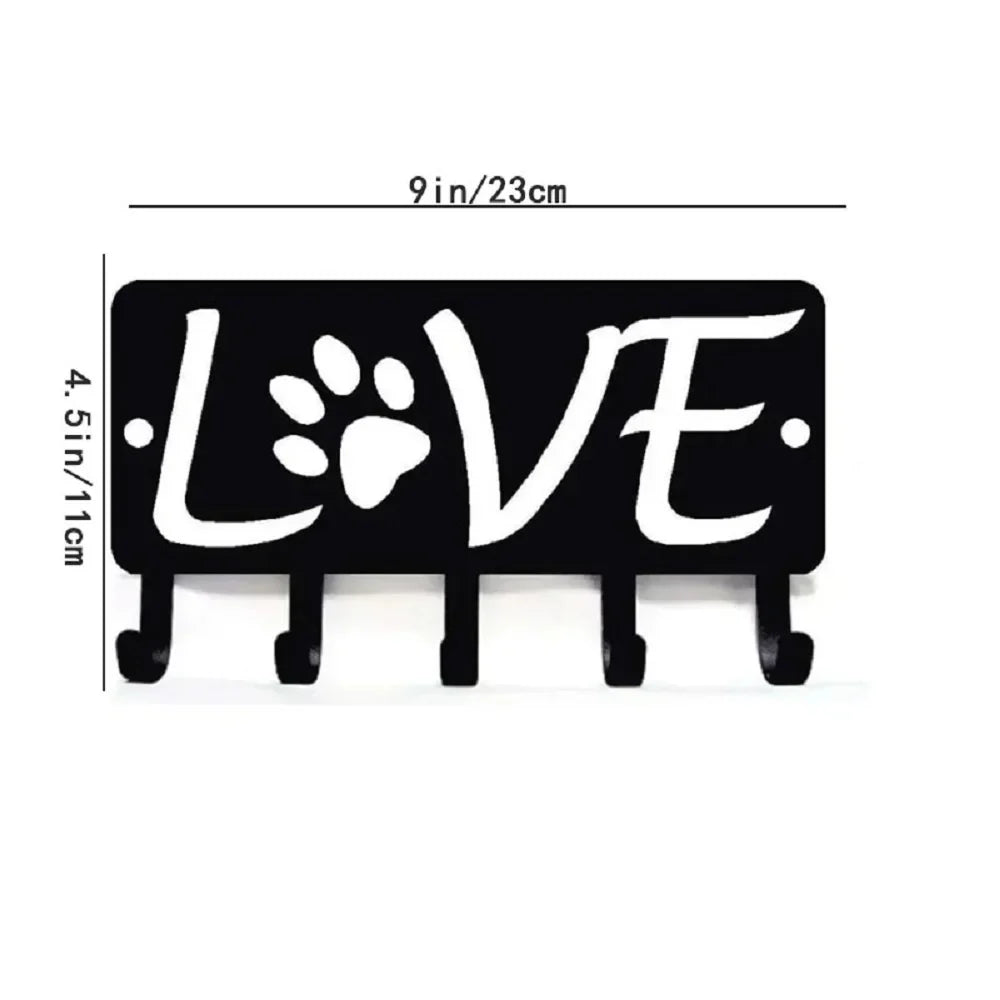 Elegant Wall-Mounted Key Holder - Stylish Solution for Keys and Accessories