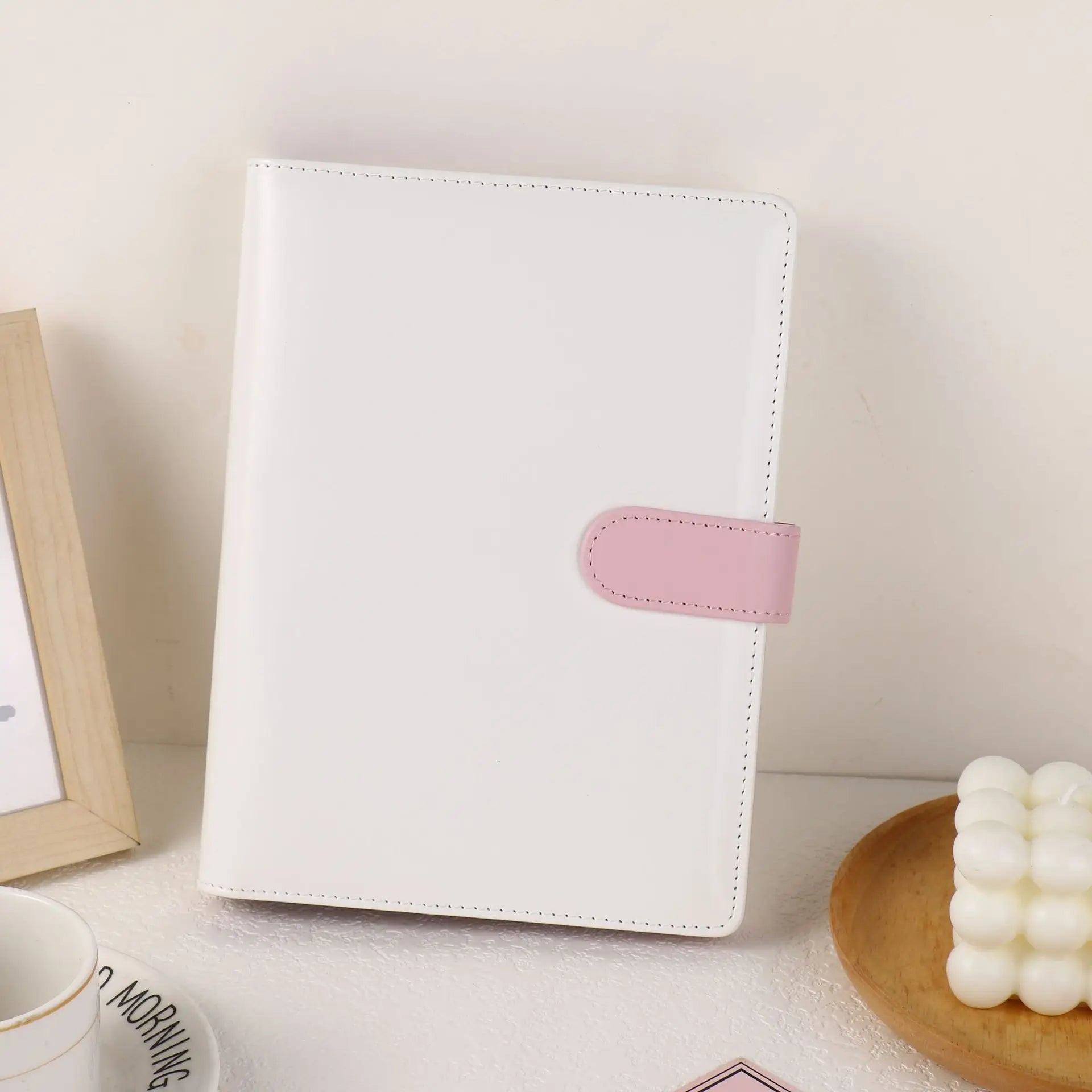 A5 PU Leather Binder in Macaron Colours | Planner | DIY Photo Album and Agenda in One