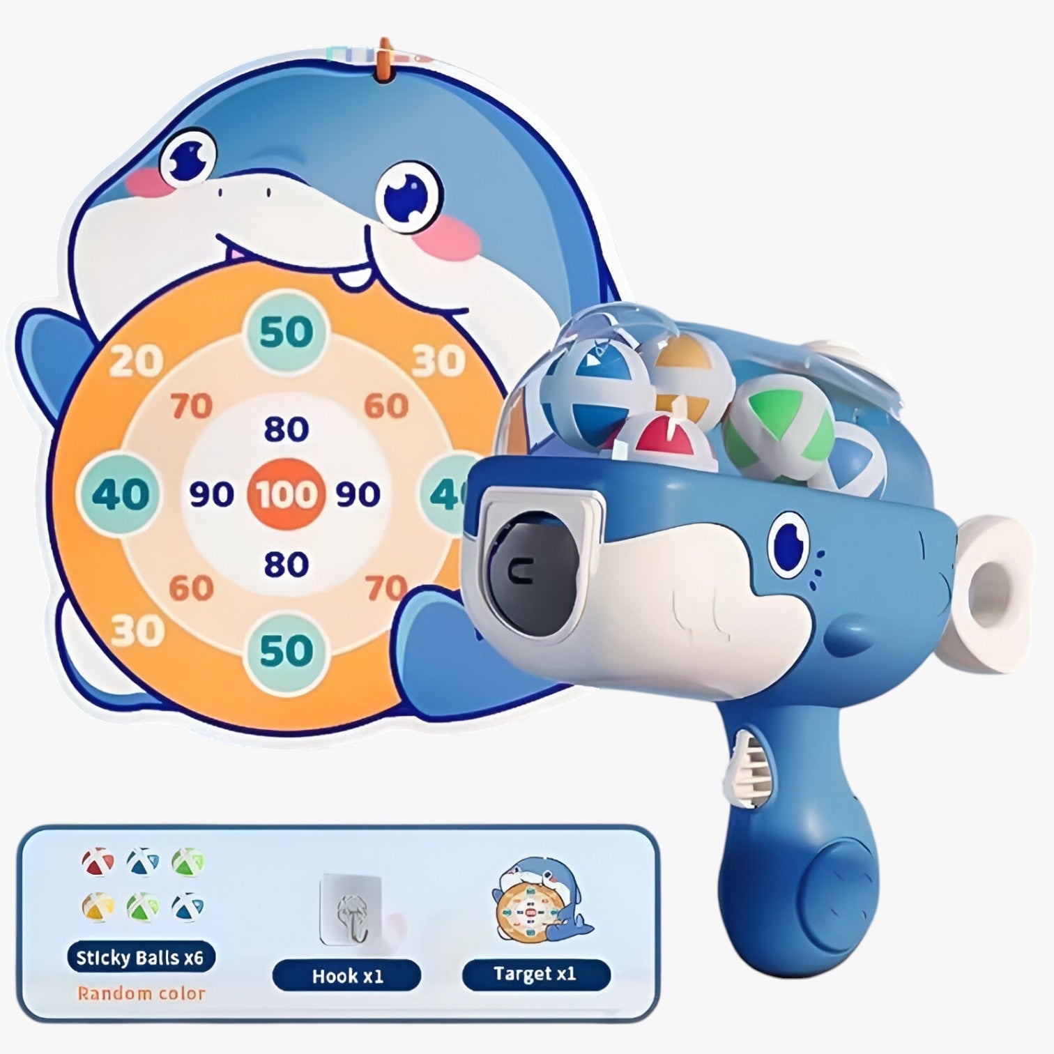 Sticky Ball Set Whale – Safe Shooting Fun for Kids Indoors & Outdoors