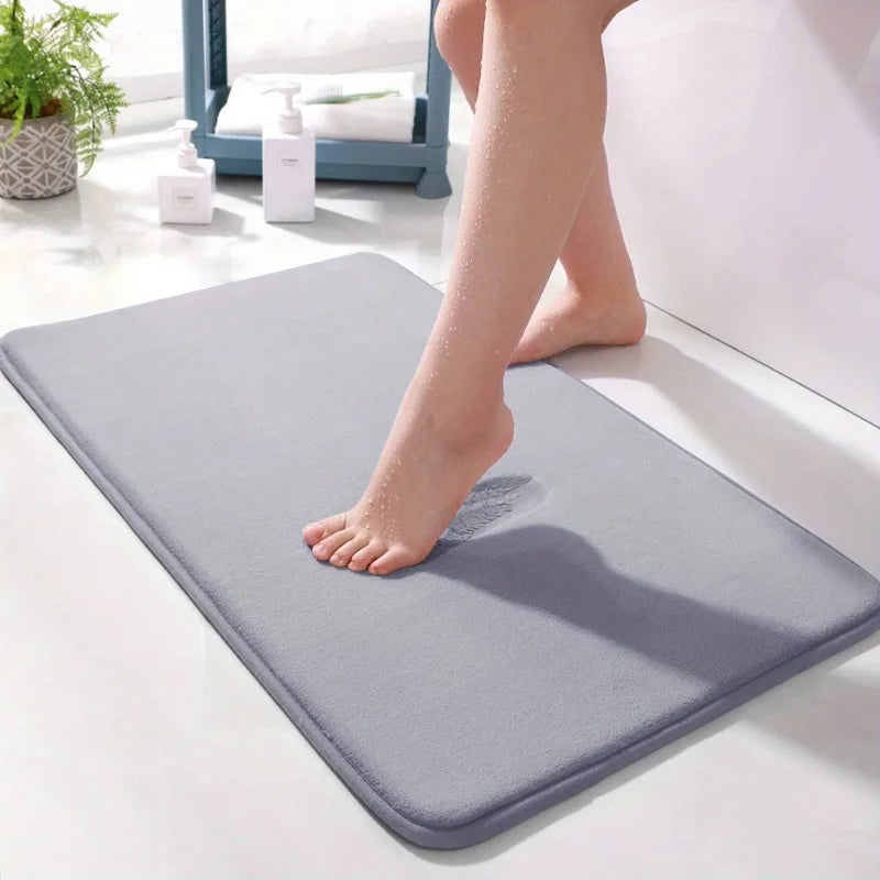 EliteDry Comfort Mat | High-Absorption Memory Foam Bath Rug for Modern Bathrooms