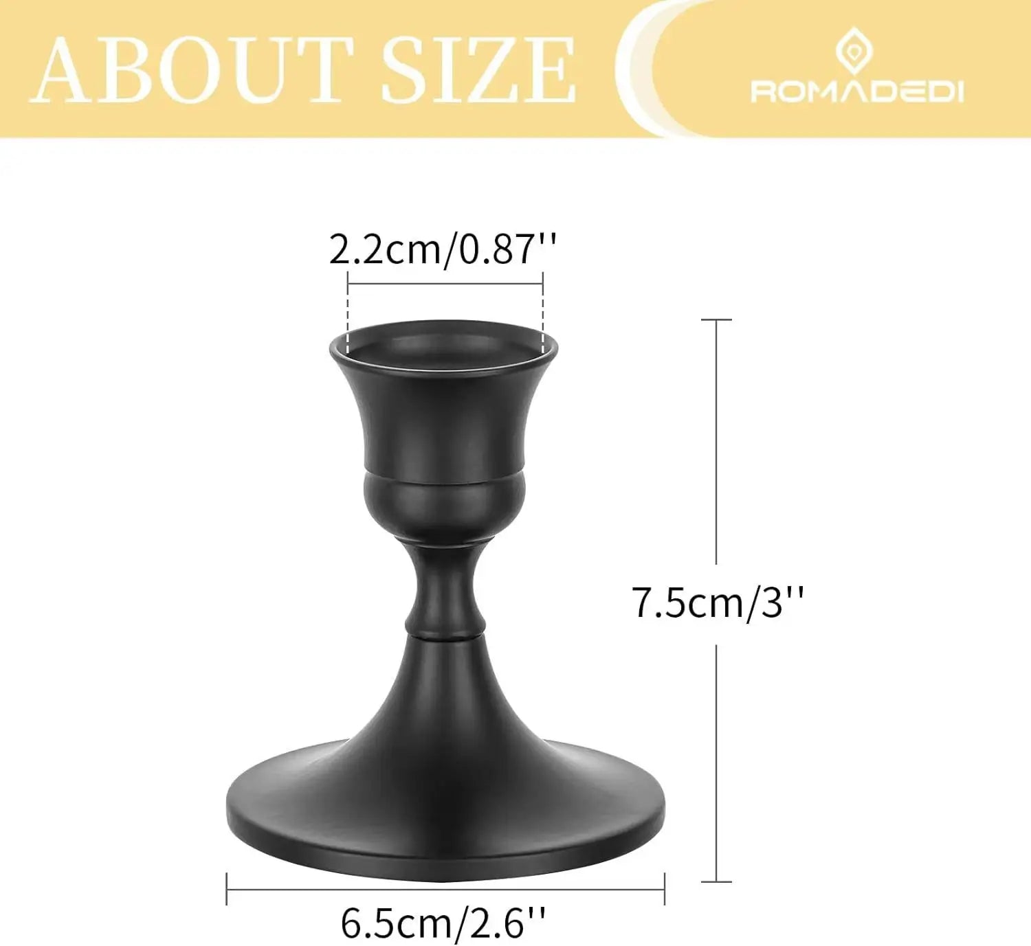 Set of 3 Vintage Elegant Metal and Aluminium Tabletop Candle Holders