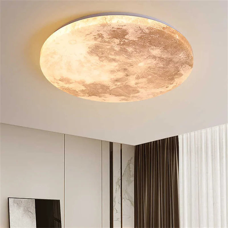 MoonAura Moon LED Lamp | Dimmable | Ø26-40 cm | Colour Change with Remote Control | Suitable for Bedroom, Hall & Bathroom | Modern Minimalist Style | Energy Efficient | Easy Installation