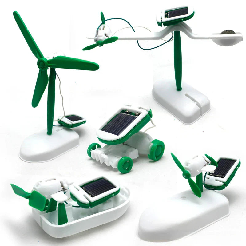 6-in-1 Solar Energy Robot Kit – Build and Learn with Sailboat, Windmill, Car and More