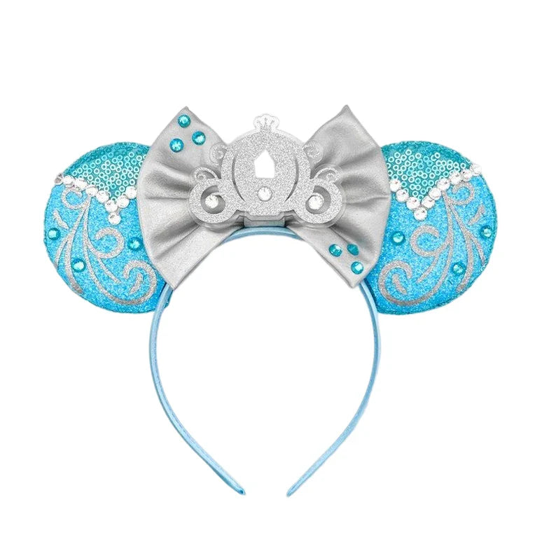 Frozen Hair Accessories – Elsa and Anna Mickey Mouse Ears Headbands for Girls