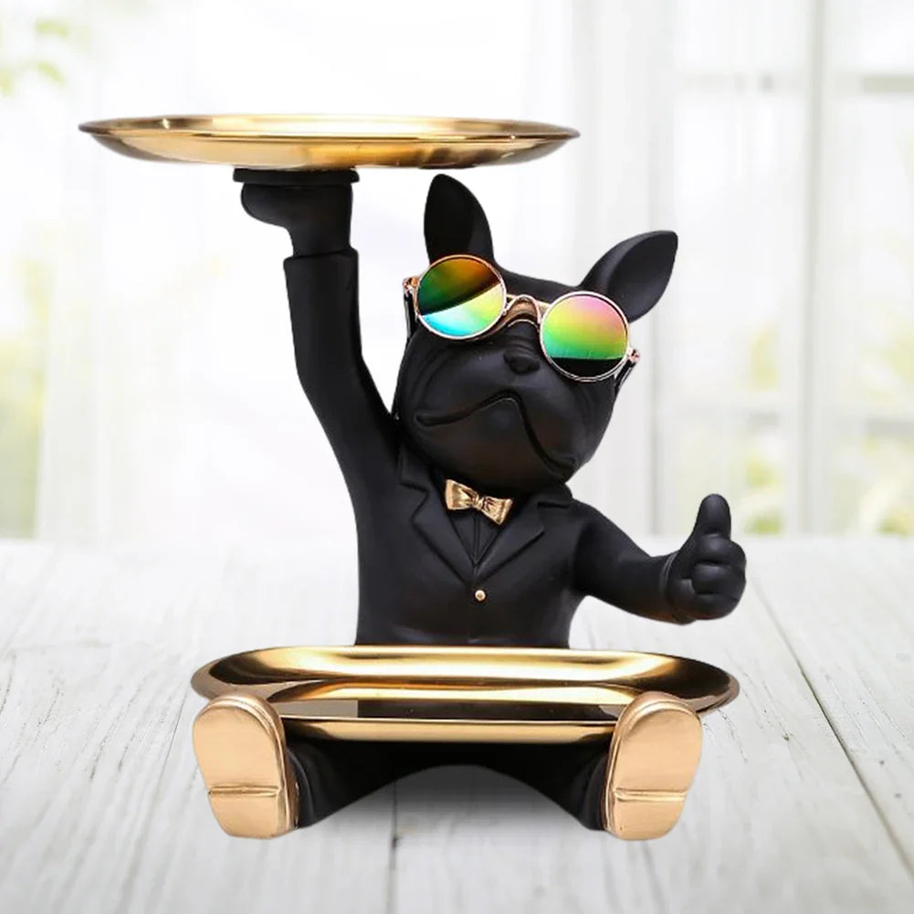 Chic Dog Figurine - Playful & Stylish Decor