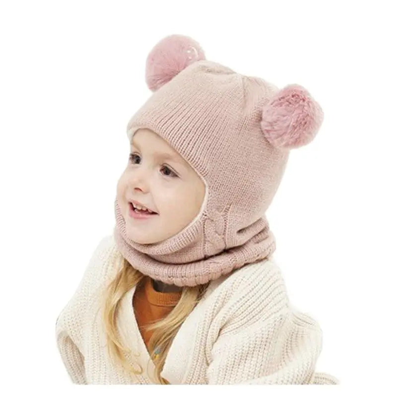 Teddy Knitted Children's Hat – Warm Protection with Playful Ears