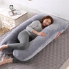 EmberLuxe U-Shaped Maternity Pillow | Soft Coral Fleece for Full Body Support and Comfort