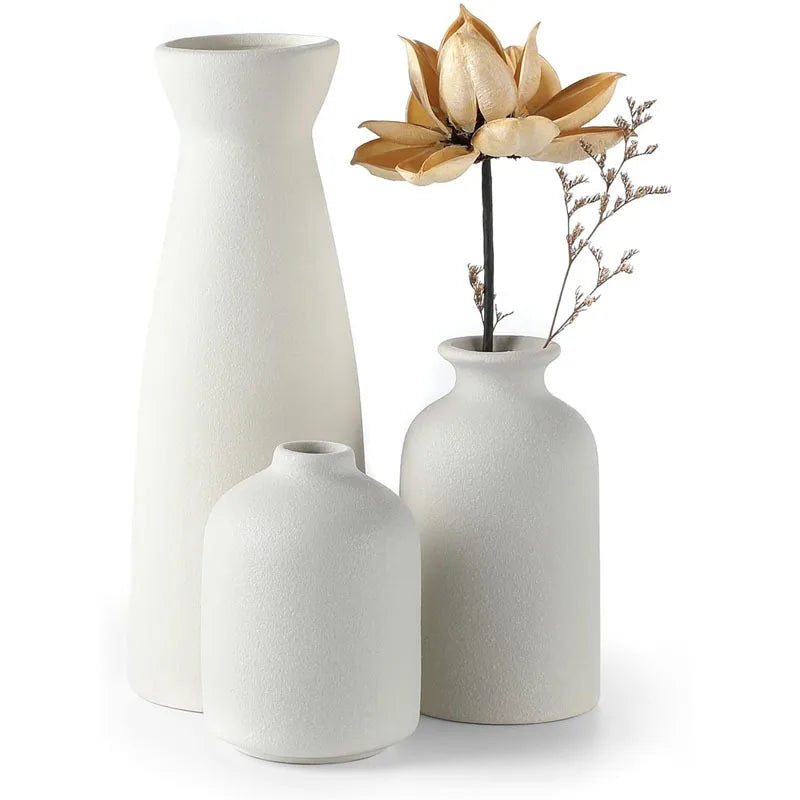 Minimalist Ceramic Vase Set - Timeless and Elegant