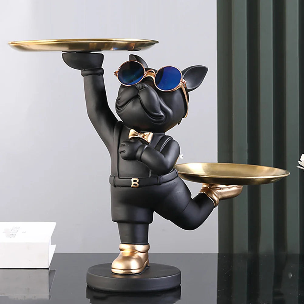 Chic Dog Figurine - Playful & Stylish Decor