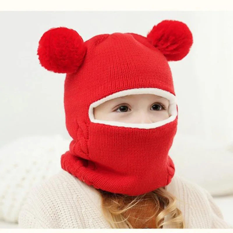Teddy Knitted Children's Hat – Warm Protection with Playful Ears