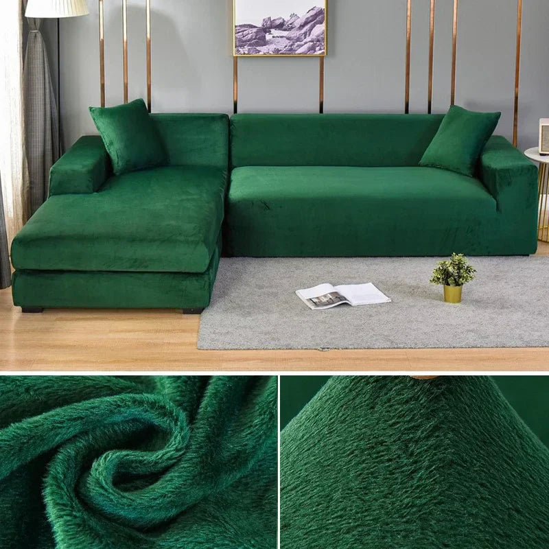 Stretch Velvet Sofa Cover with Luxurious Finish – Sofina