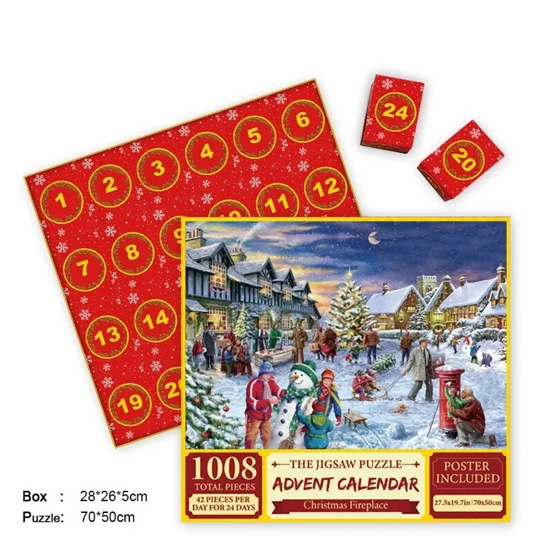 GlamFest Puzzle Advent Calendar | 2024 Edition with 24 Surprises for Holiday Cheer