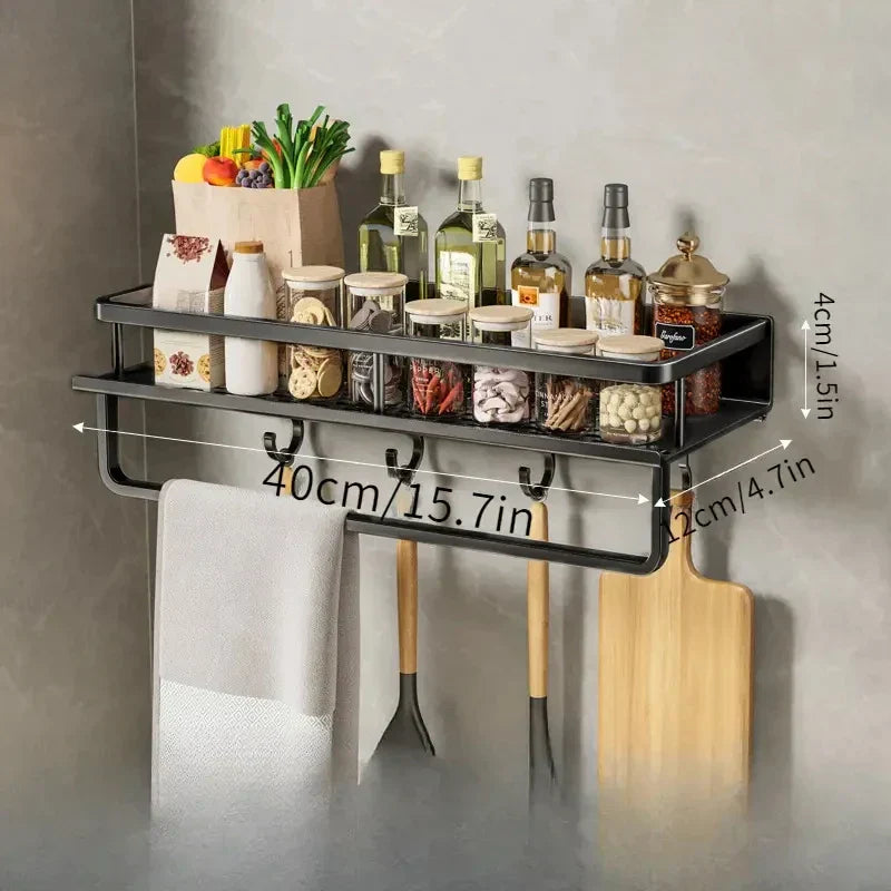 Modern Black Kitchen Shelf – MetroRack