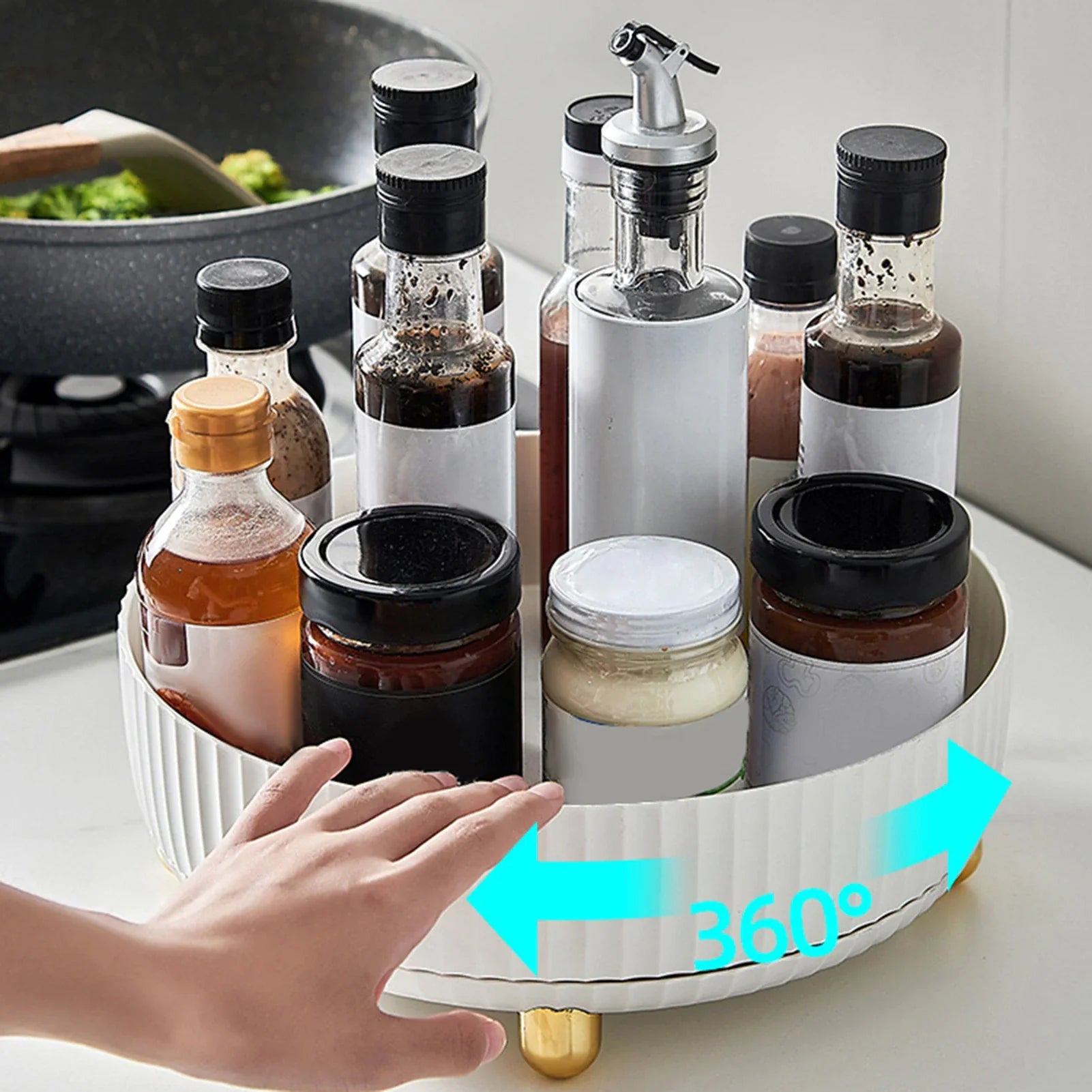 RotateOrganizer - 360° Rotating Space-Saving Storage Rack