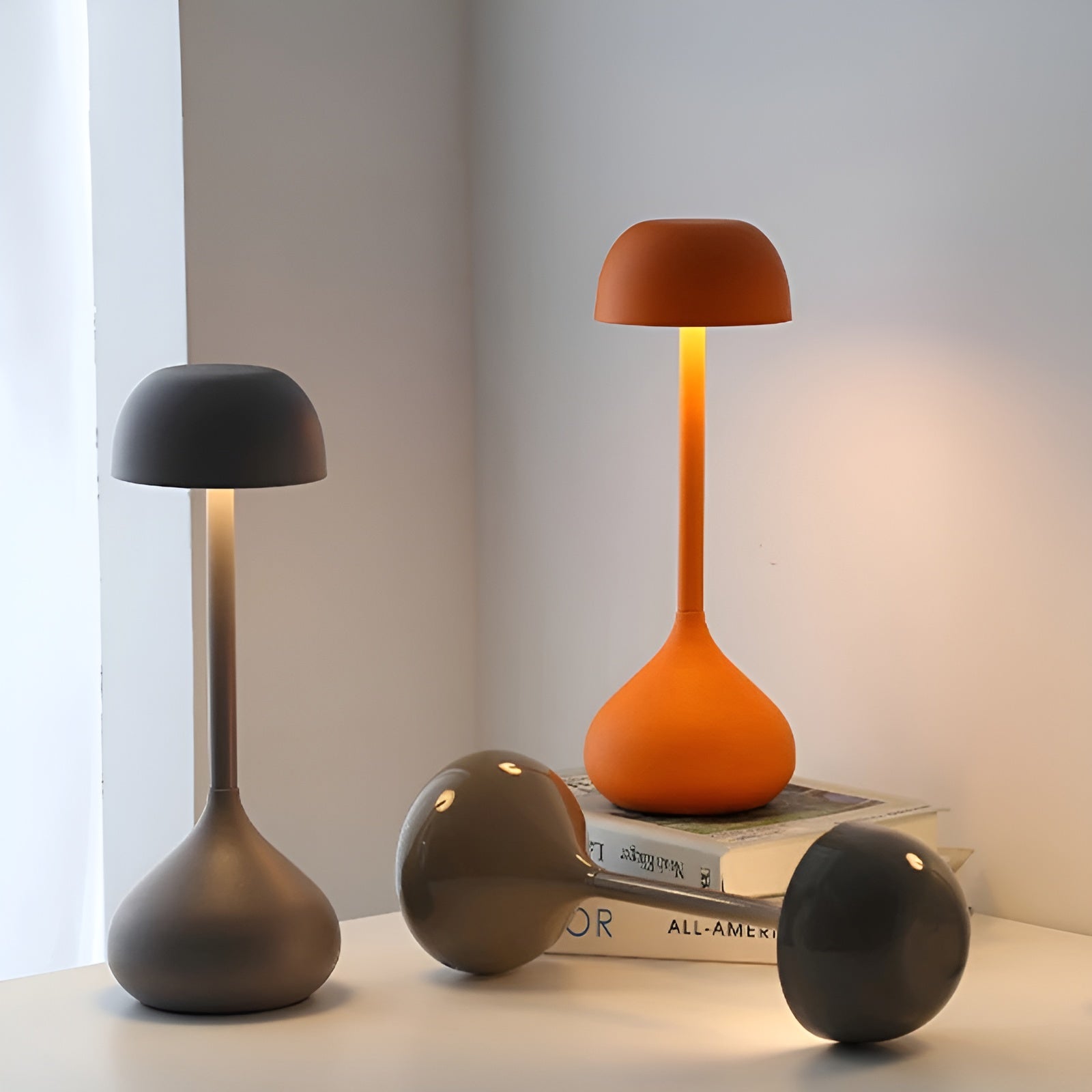 Wireless Dimmable Mushroom Table Lamp – GlowMush