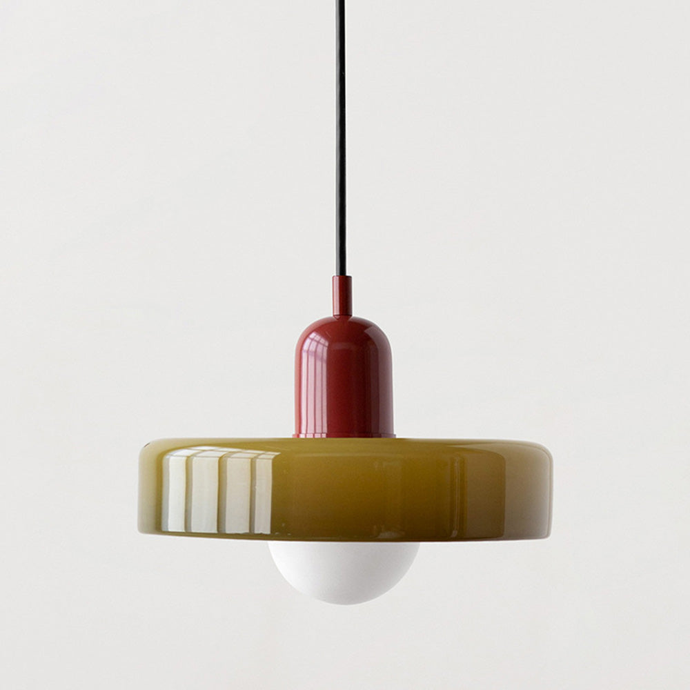 ColorLoop Pendant – Artistic Bauhaus Pendant Light with Warm Light