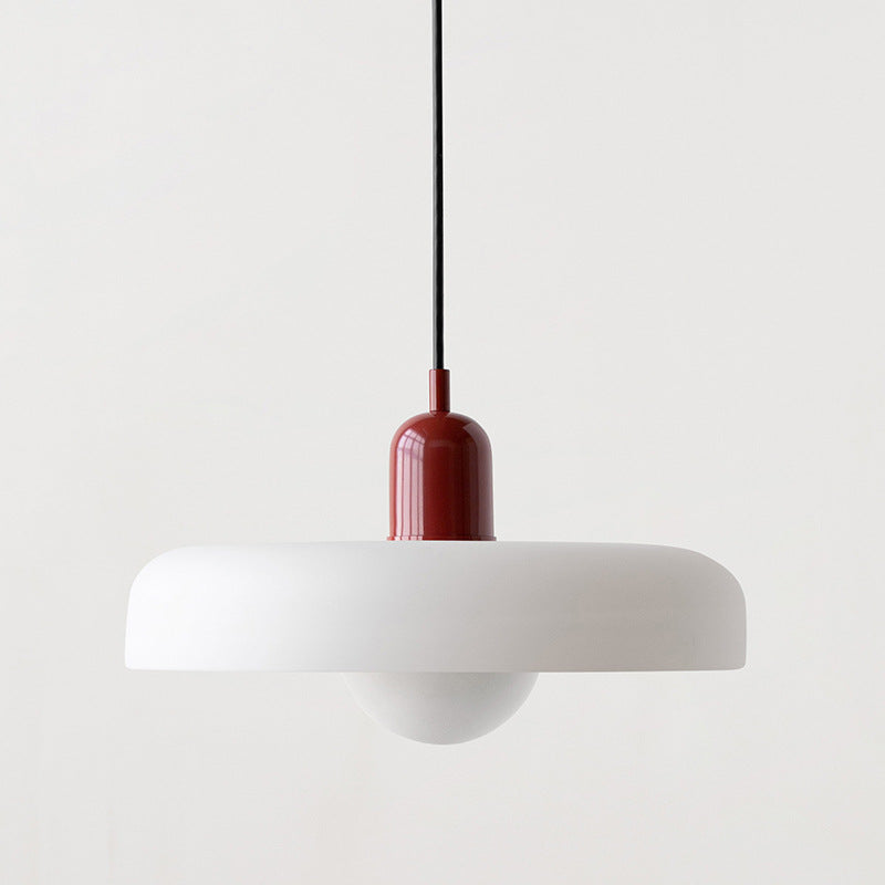 Sandsberg Pendant Light in Coloured Glass | Elegant Hanging Light in Bauhaus Style | Designer Lamp for Living Room & Dining Room