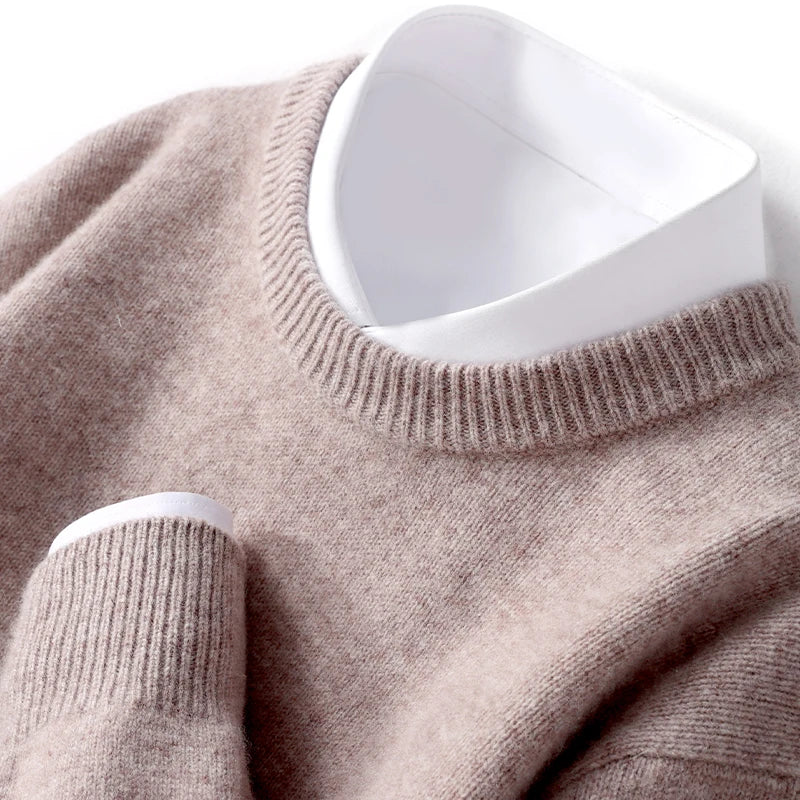 Cameron - Men's Merino Wool Crewneck Sweater