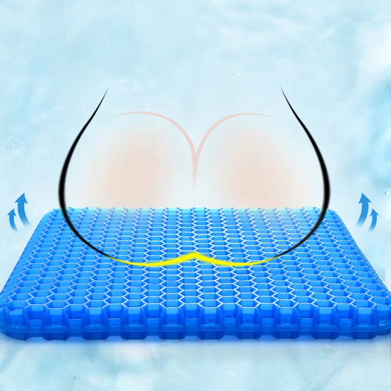 SereneSit Gel Comfort | Cooling ergonomic cushion for long-lasting comfort and support