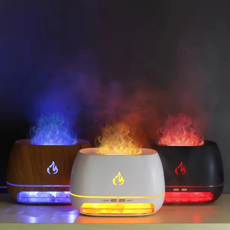 AuraGlow Himalayan Salt Diffuser - Rechargeable with Colour Changing Modes - Wireless Use with Soothing Salt Glow