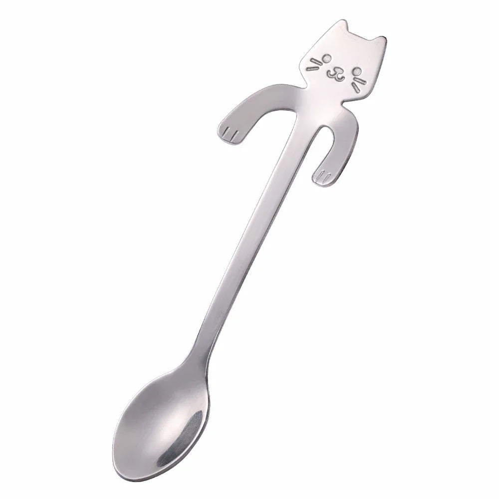Mini Cat Spoon in Stainless Steel - Whiskra