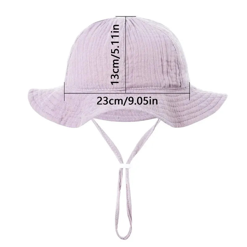 Soft Baby Sun Hat with Wide Brim - Breathable and Comfortable for Summer
