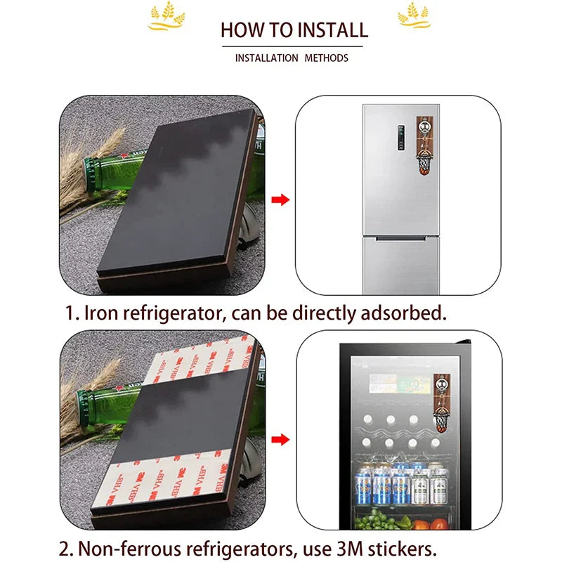 Basketball Net Wall Bottle Opener - Sporty Gift for Father's Day