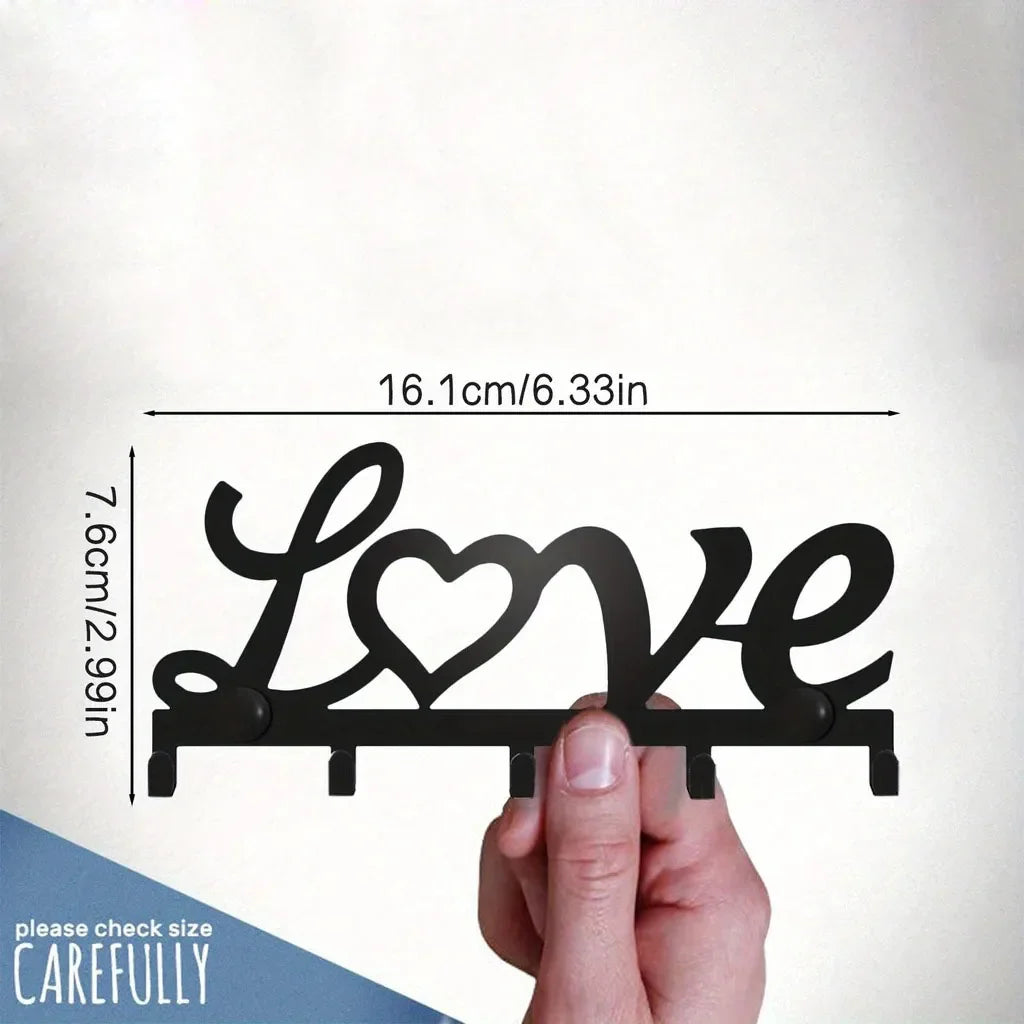 Elegant Wall-Mounted Key Holder - Stylish Solution for Keys and Accessories