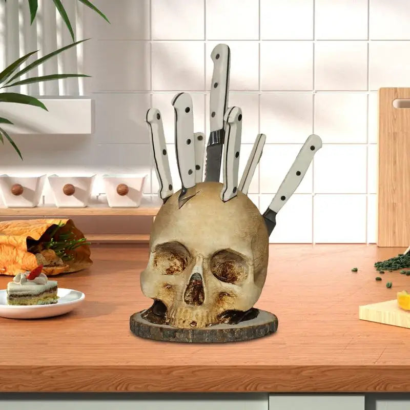 BladeSkull - Unique Skull Holder for Kitchen Knives