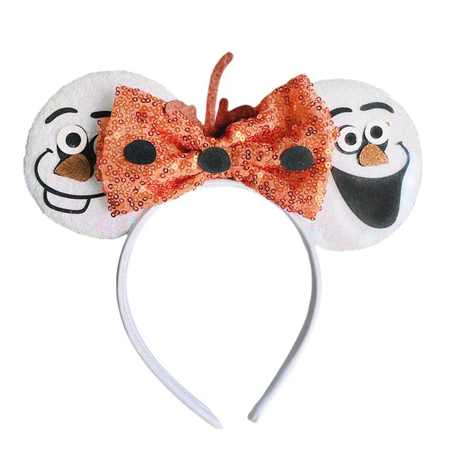 Frozen Hair Accessories – Elsa and Anna Mickey Mouse Ears Headbands for Girls