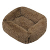 FurHaven Deluxe Dog Lounger | Long plush, washable pet bed for dogs and cats