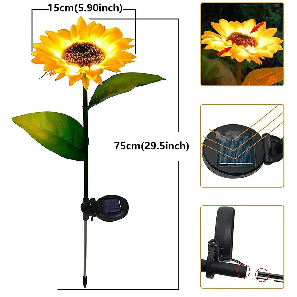 Waterproof Solar Sunflower Lamp – SolarBloom